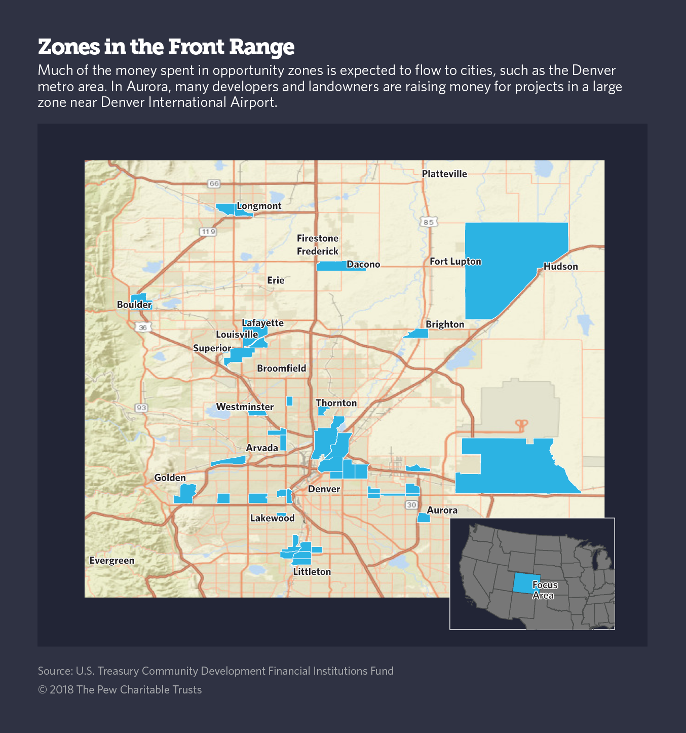 Opportunity Zone Map Denver Trump Tax Break Aims To Turn Distressed Areas Into 'Opportunity Zones' |  The Pew Charitable Trusts