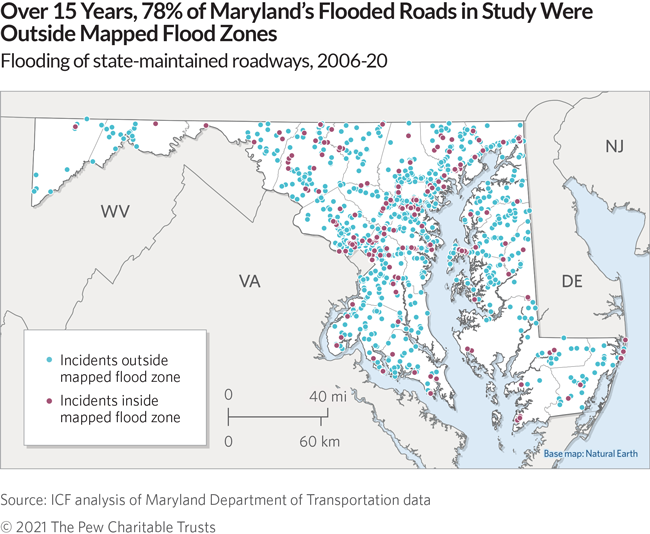 Fema Flood Maps Maryland New Study Reveals Impact Of Flooding On Maryland's Transportation  Infrastructure | The Pew Charitable Trusts